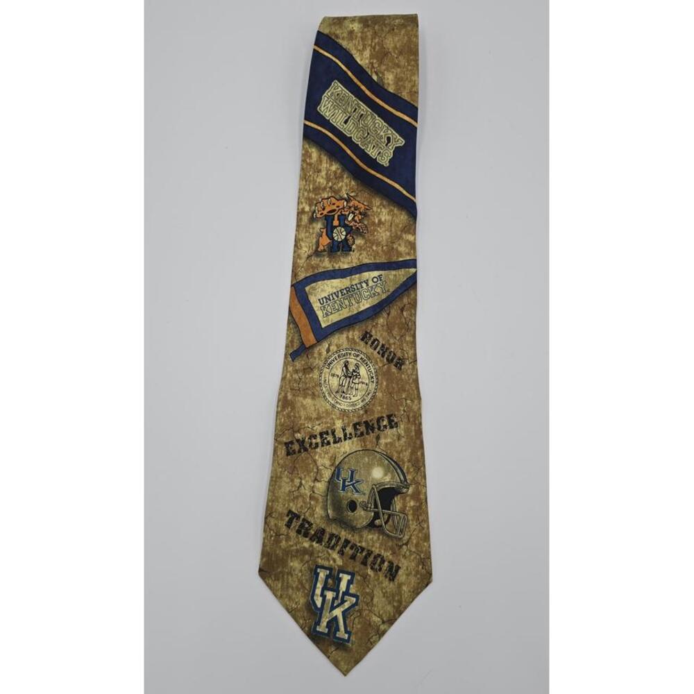 University of Kentucky Wildcats Themed Silk Neck Tie